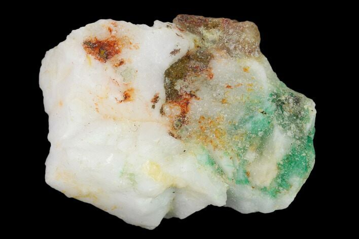 Beryl (Var Emerald) in Calcite - Khaltoru Mine, Pakistan #138915